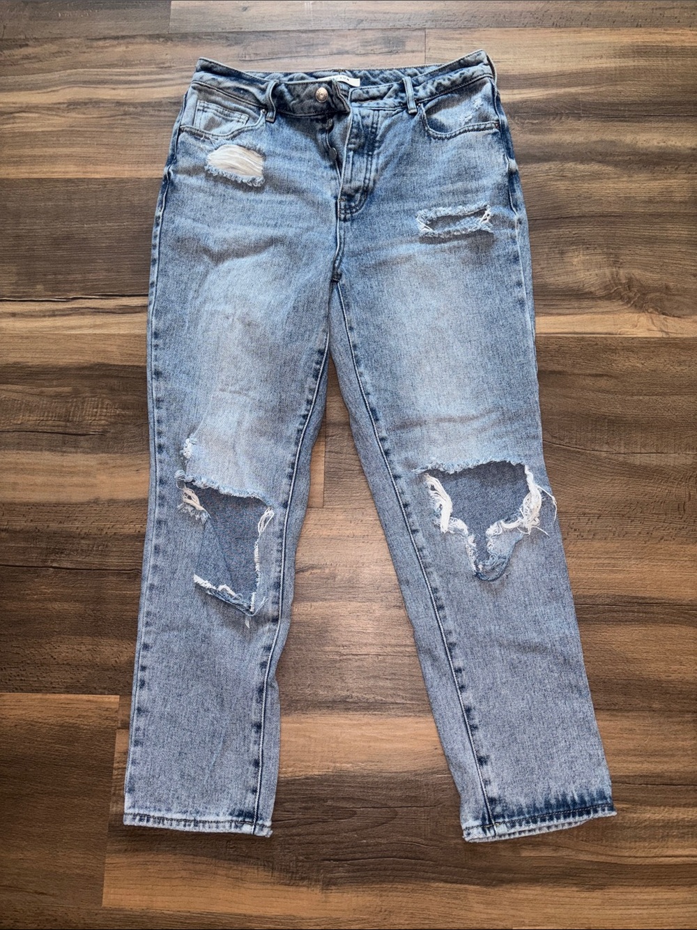 PacSun Light Blue Distressed Boyfriend Jeans